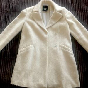 TopShop Mid-Length White Coat